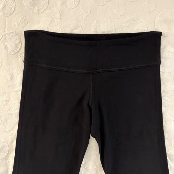 Lululemon Black Full-Length Mid-Rise Yoga Pants Straight Leggings Activewear 6 - Picture 3 of 8